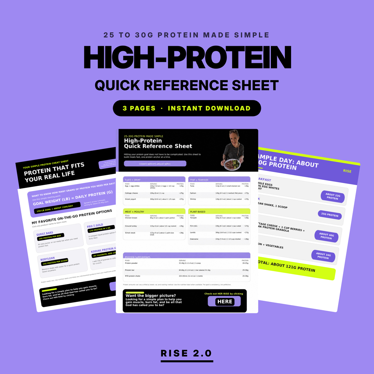 High-Protein Reference Guide | Protein That Fits Your Real Life